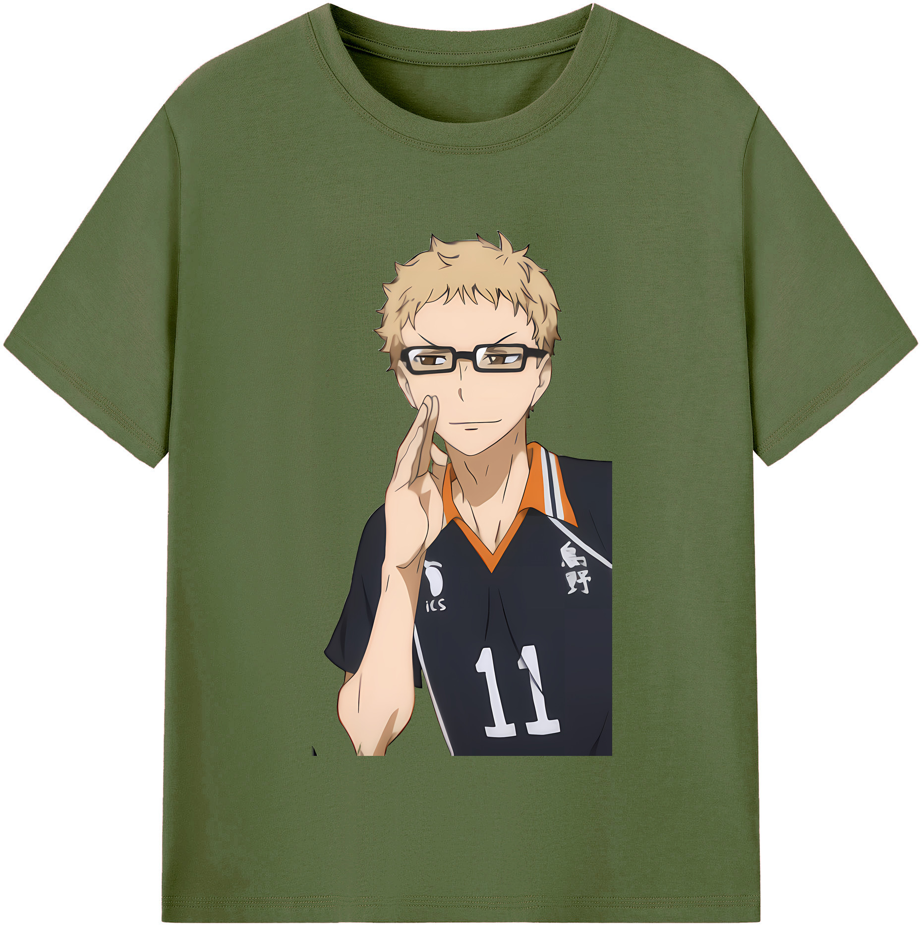 （画像用） ハイキュー!! Haikyu!! 綿100％半袖Tシャツ（フロントプリント）